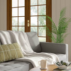 Chenille Knit Throw Blanket with Faux Shearling Reverse Ivory - Threshold