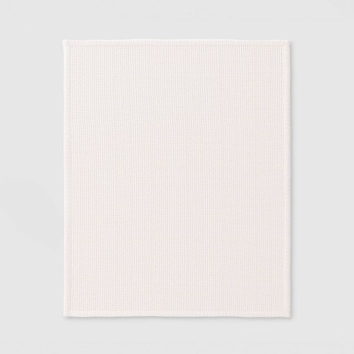 Chenille Knit Throw Blanket with Faux Shearling Reverse Ivory - Threshold