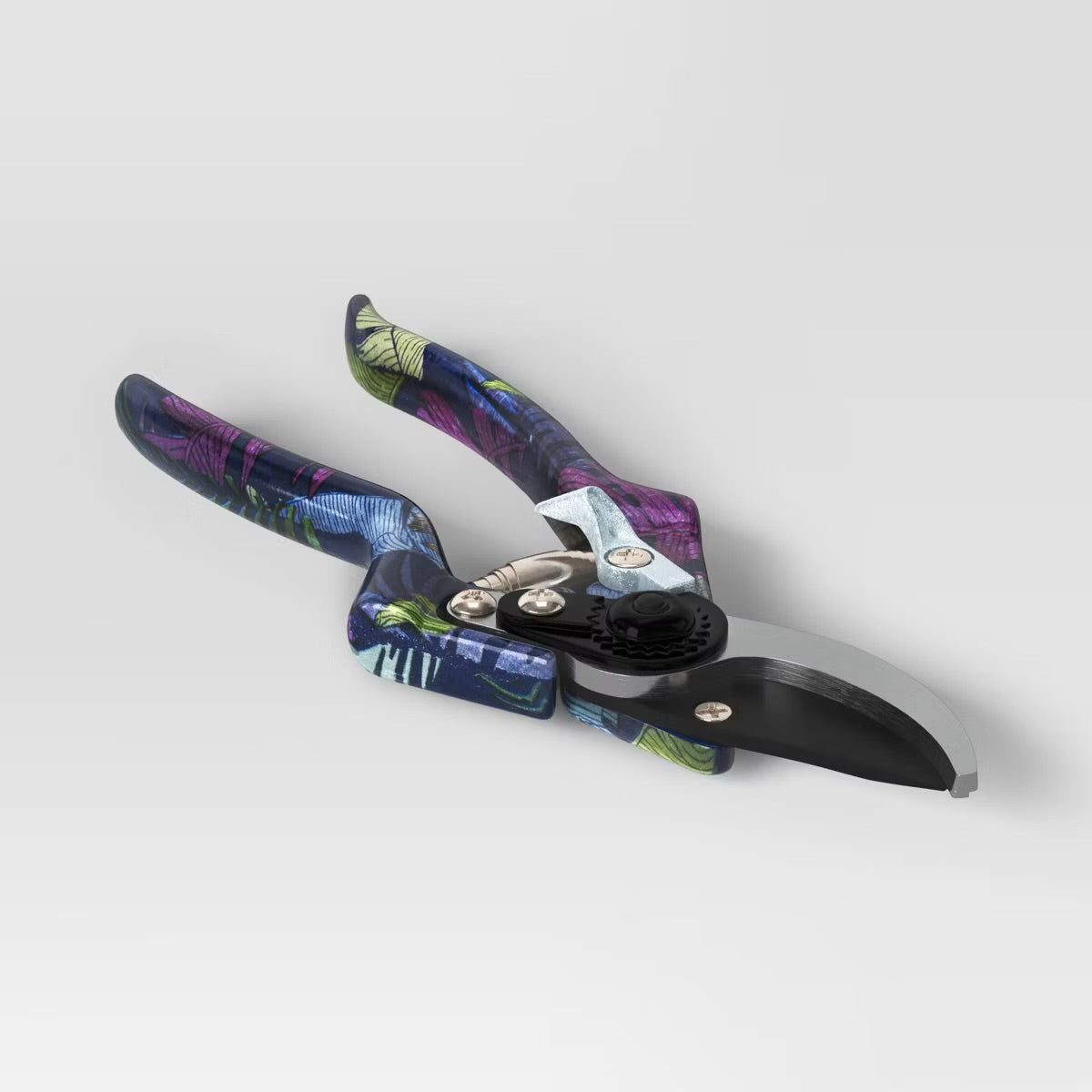 3pc Shears Gardening Tool Set Dark Palm Banana Tropical Blue - Threshold