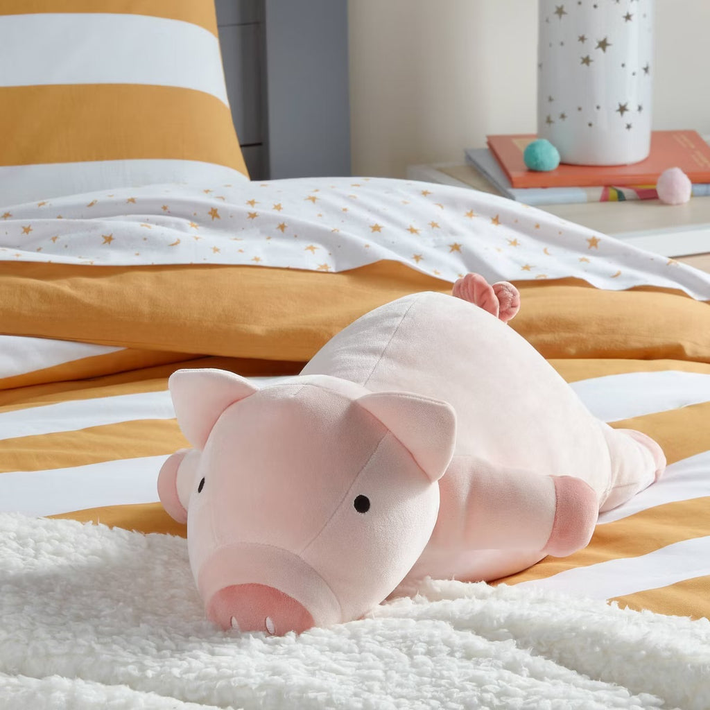 Pig Weighted Plush Kids' Throw Pillow Pink - Pillowfort