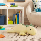 Dinosaur Weighted Plush Kids' Throw Pillow Yellow - Pillowfort