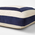 22" Velvet Border Pillow Navy - Threshold designed with Studio McGee