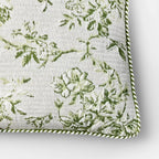 Oversized Square Floral Jacquard Pillow Green - Threshold designed with Studio McGee
