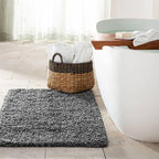 24"x40" Looped Bath Rug Dark Gray - Casaluna