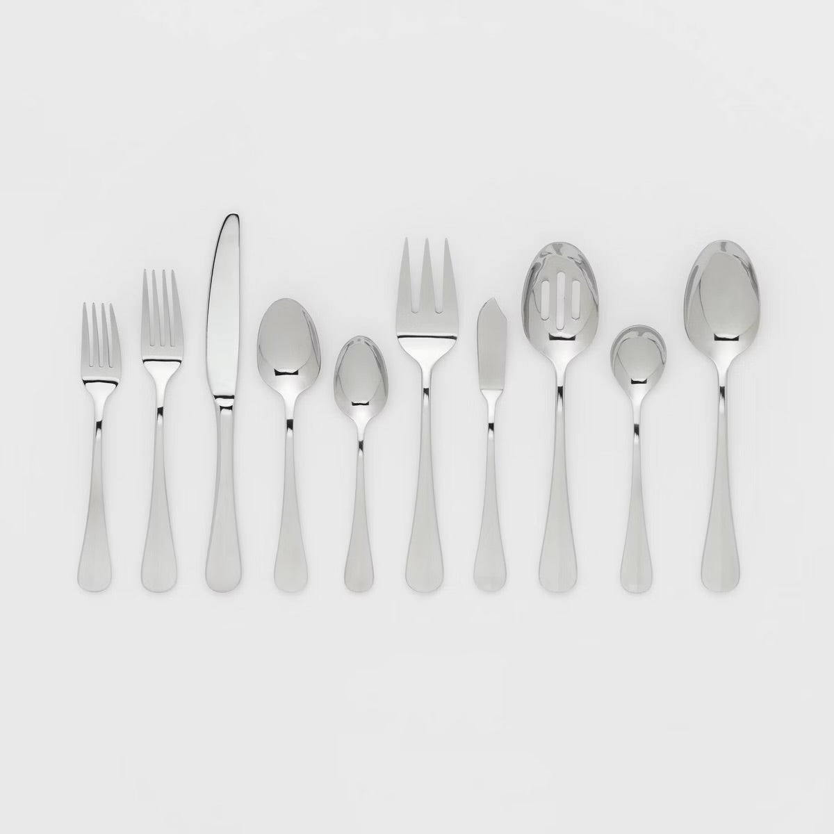 45pc Sussex Flatware Set Silver - Threshold