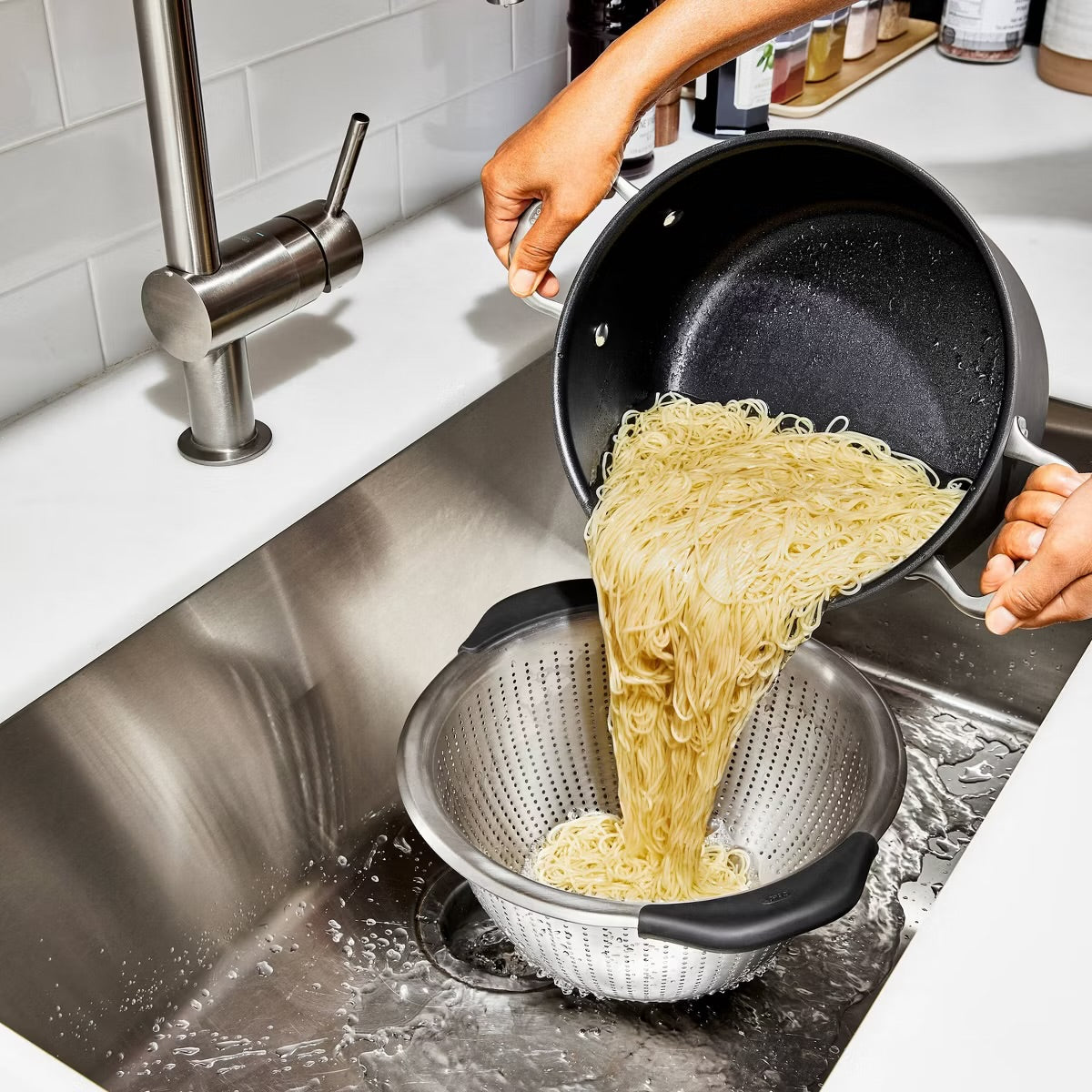 OXO 5 Qt Stainless Steel Colander