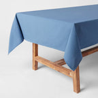 84"x60" Blue Cotton Rectangle Tablecloth - Threshold