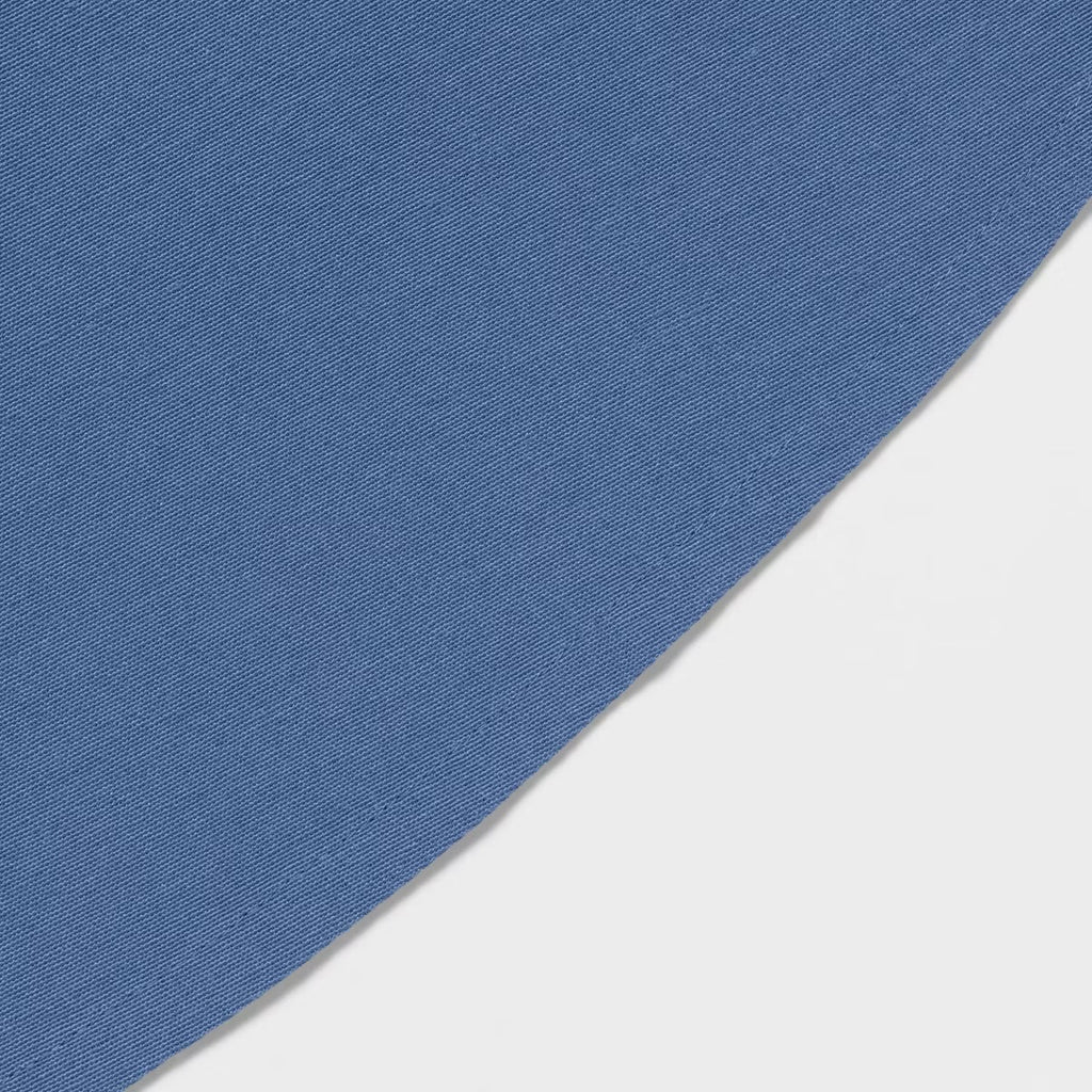 Threshold 70" Blue Cotton Round Tablecloth