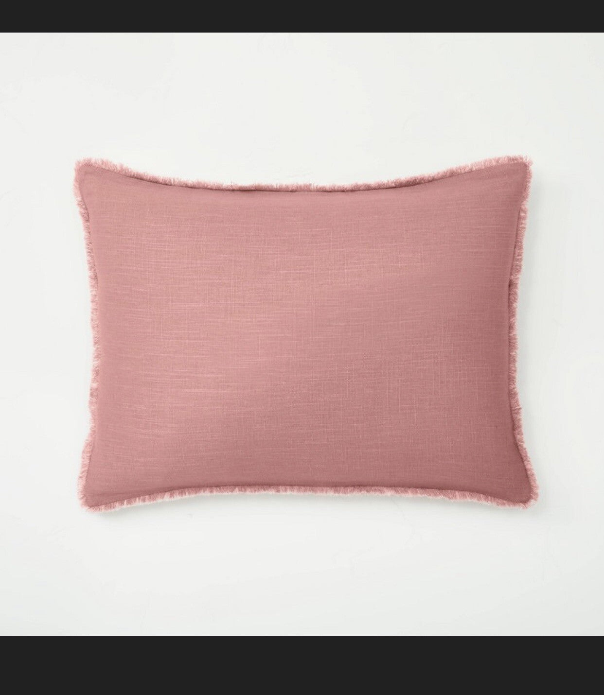 King Heavyweight Linen Blend Duvet Cover & Sham Set Rose - Casaluna