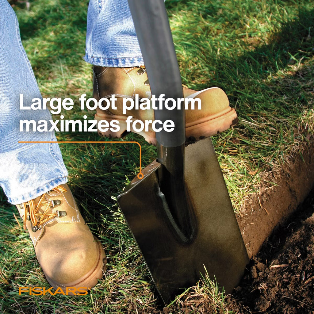 Fiskars 57" Steel Long-handled Digging Shovel