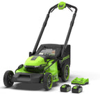 Greenworks POWERALL 2x24V 21" Self-Propelled Mower with (2) 5.0Ah Batteries and Charger