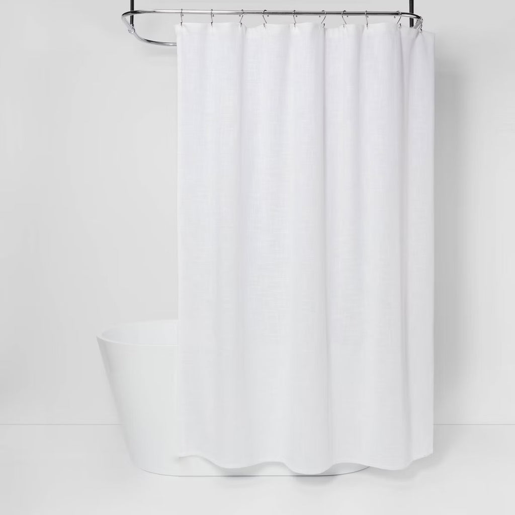 Woven Shower Curtain White - Threshold