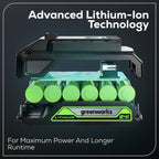 Greenworks POWERALL 2x24V 21" Self-Propelled Mower with (2) 5.0Ah Batteries and Charger