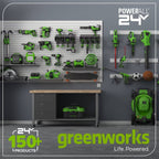 Greenworks POWERALL 2x24V 21" Self-Propelled Mower with (2) 5.0Ah Batteries and Charger