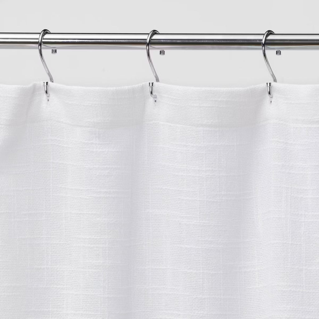 Woven Shower Curtain White - Threshold