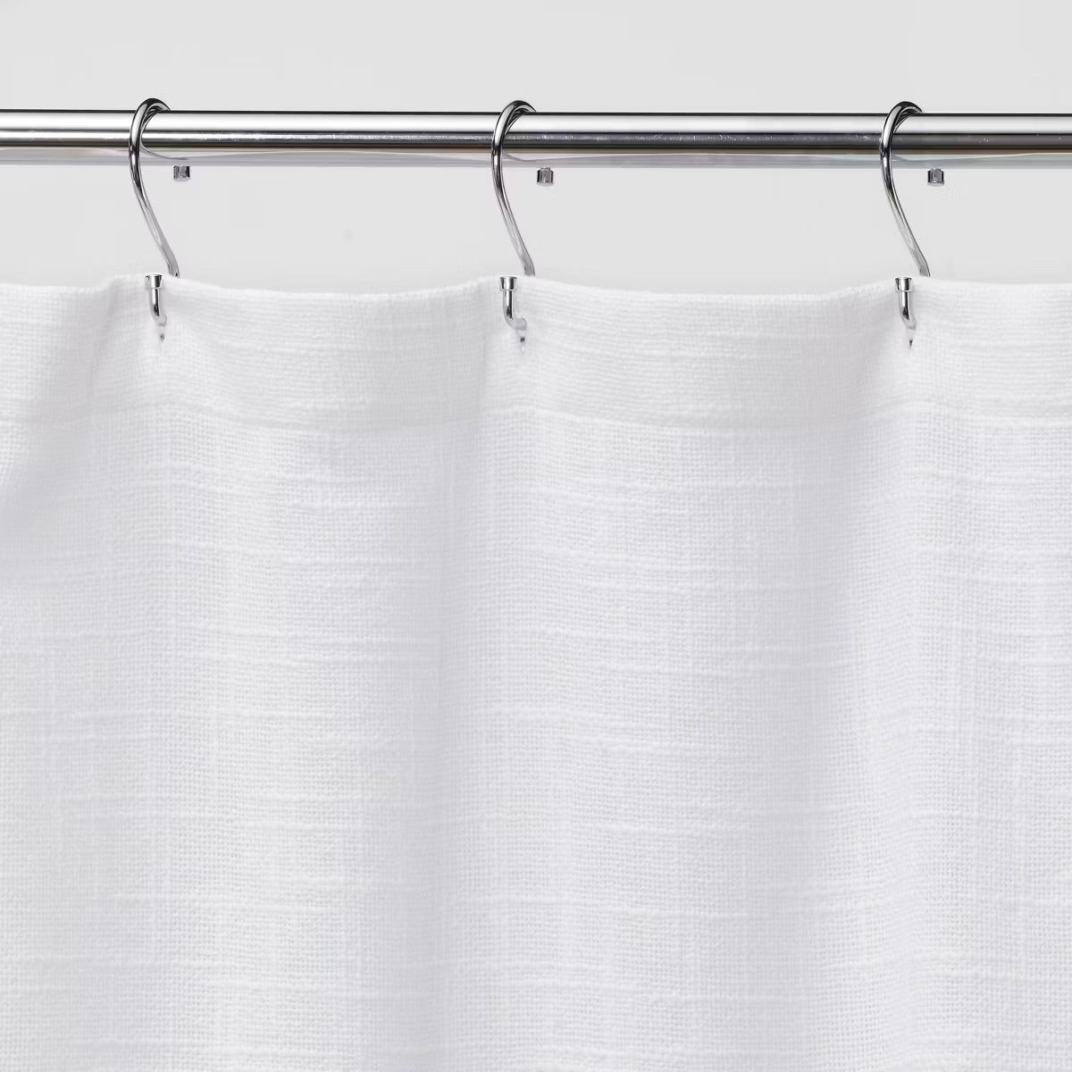 Woven Shower Curtain White - Threshold