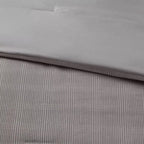 Full/Queen Corduroy Plaid Comforter Gray - Room Essentials