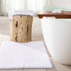 24"x40" Ultra Soft Tufted Bath Rug White - Casaluna