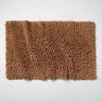 24"x40" Melange Looped Bath Rug Warm Brown - Casaluna