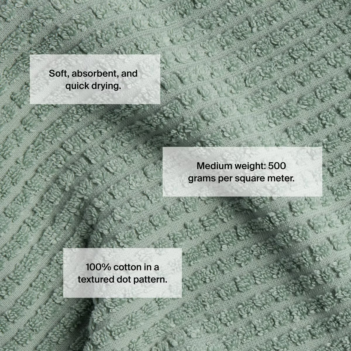 Terry Dot Hand Towel Jade - Parachute