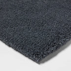 Spa Plush Contour Bath Rug Slate Blue - Threshold
