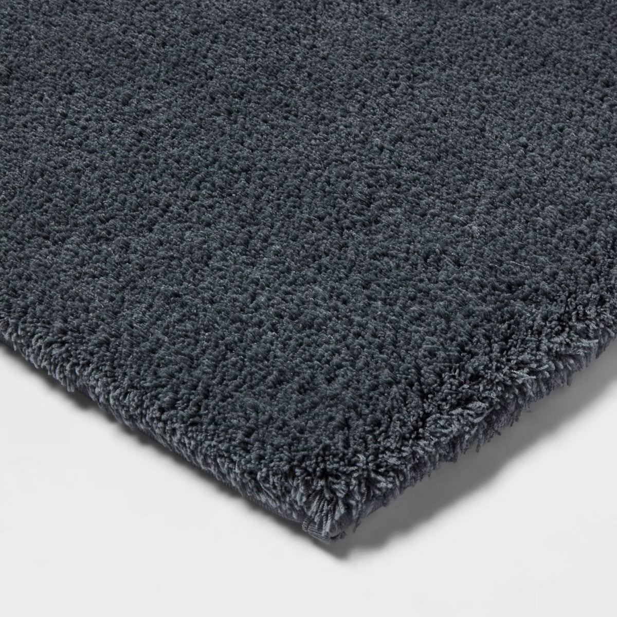 Spa Plush Contour Bath Rug Slate Blue - Threshold