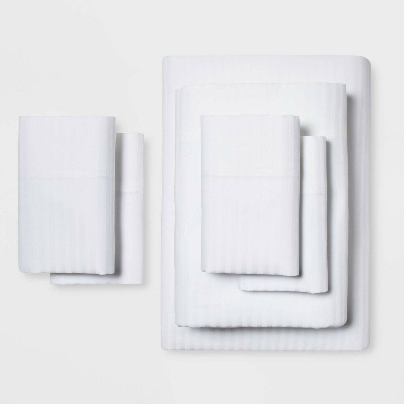 Queen 6pc 400 Thread Count Damask Solid Sheet Set White - Threshold