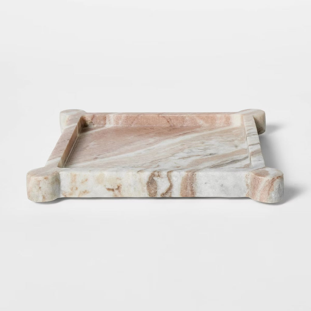 8" Marble Catchall Tray Off-White - Threshold designed with Studio McGee