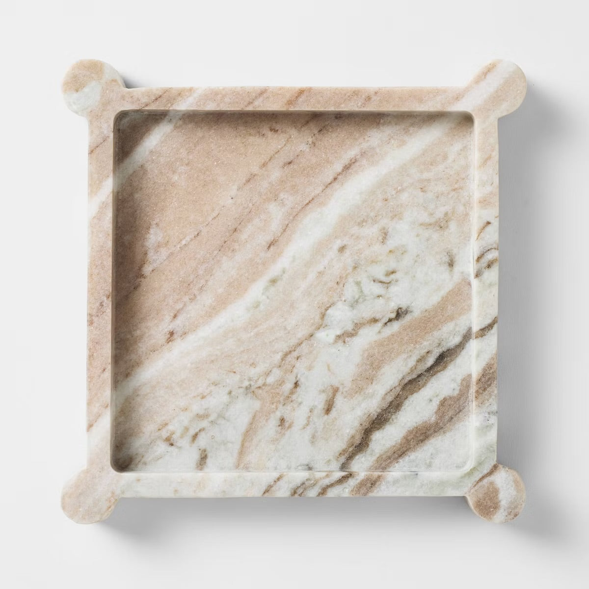 8" Marble Catchall Tray Off-White - Threshold designed with Studio McGee