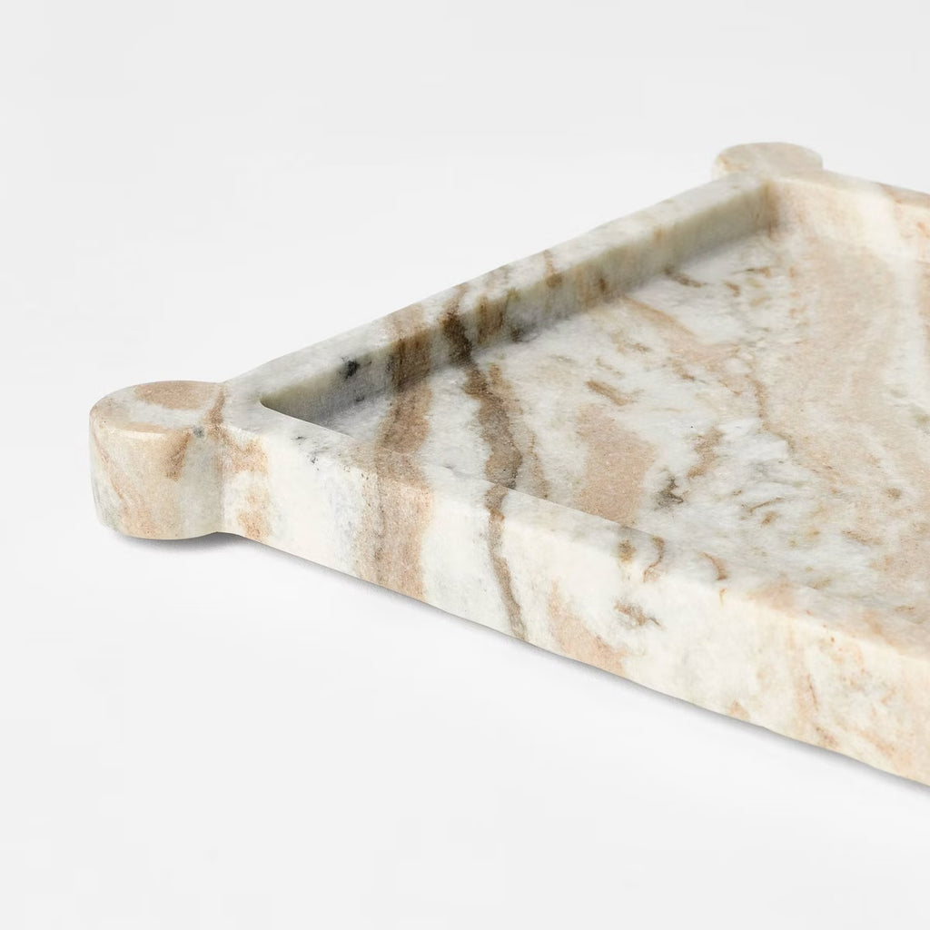 8" Marble Catchall Tray Off-White - Threshold designed with Studio McGee