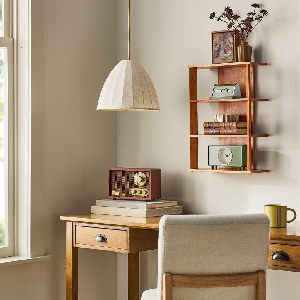 6.5"x5.5" Vertical Still Life Bottle Framed Burlap Art - Hearth & Hand™ with Magnolia