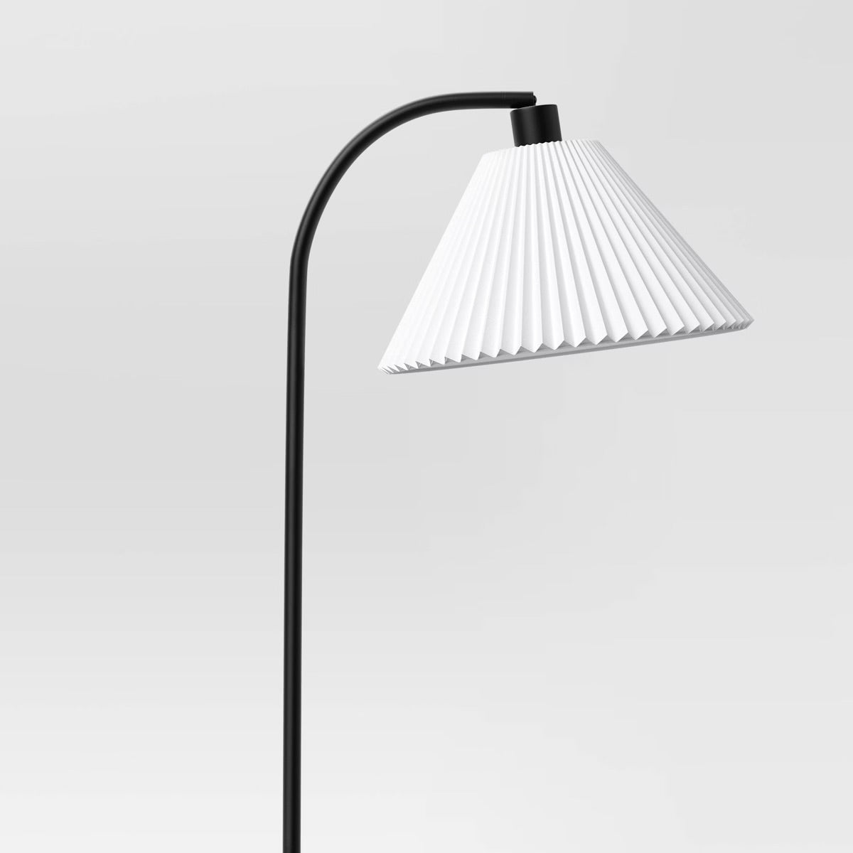 Downbridge Pleated Floor Lamp Black - Room Essentials