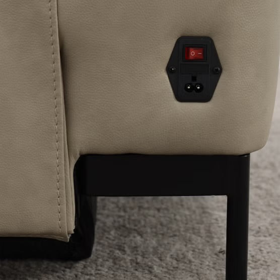Simon Li - 3 Piece Top Grain Leather Power Reclining Sofa - Zero Gravity