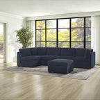 Thomasville Tisdale 6-piece Fabric Sectional with Storage Ottoman