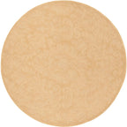 8’ Round Brussels TLP714 Hand Hooked Indoor Area Rug - Beige