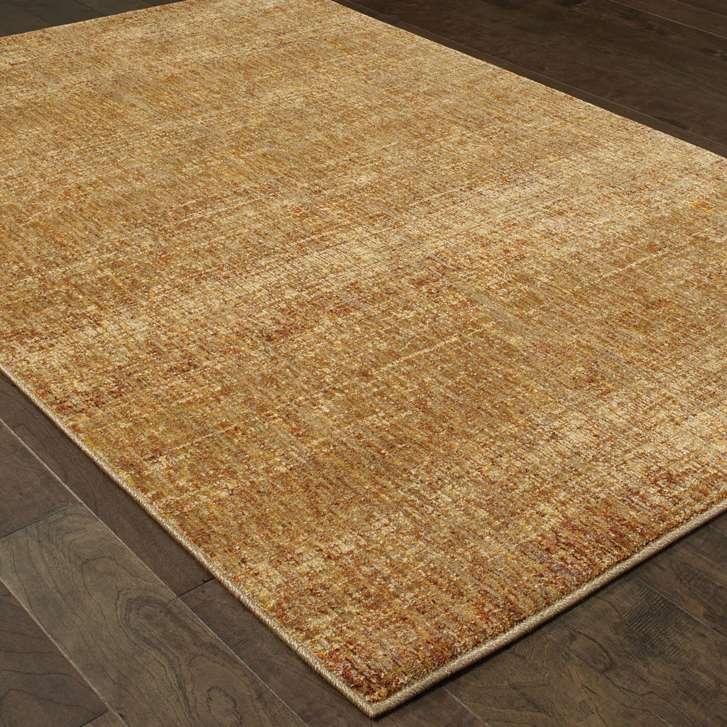 10” x 13’2” Oriental Weavers Atlas Gold/Yellow Area Rug