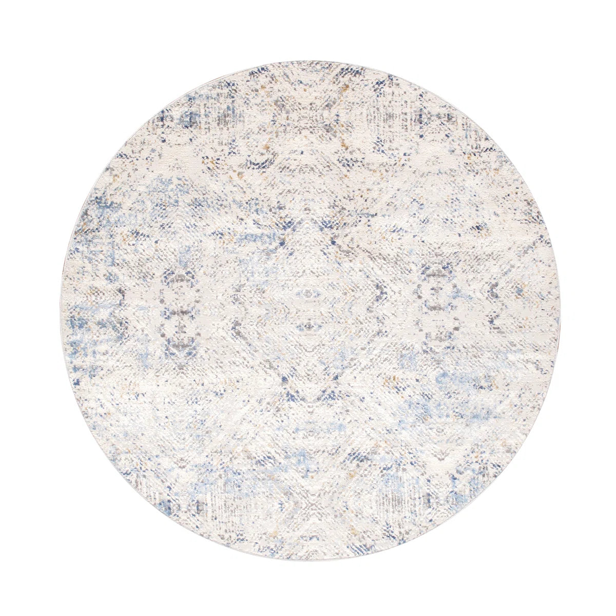 6” Round Efes Geometric Indoor Rug