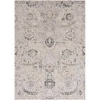 5’3 x 7’3 Obsidian Rustic Farmhouse Traditional Floral Medallion Area Rug