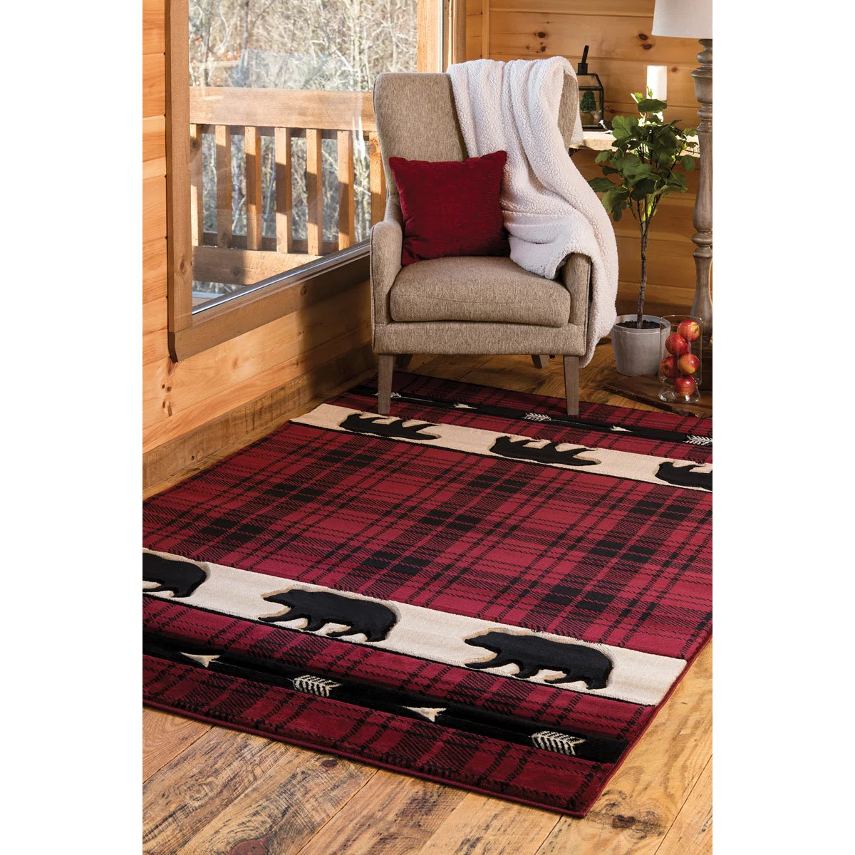 7’10 x 10’6 Entiat Plaid Indoor Rug