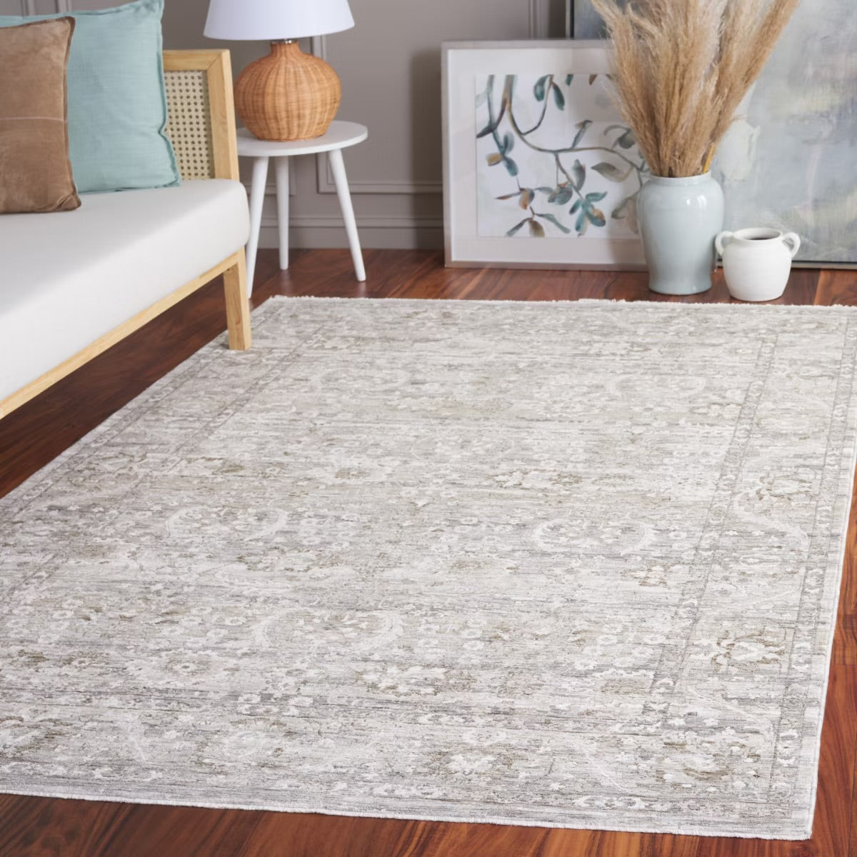 5’3 x 7’6 Mason Power Loomed Indoor Area Rug - Grey/Beige
