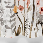 Floral Wave Shower Curtain White - Threshold