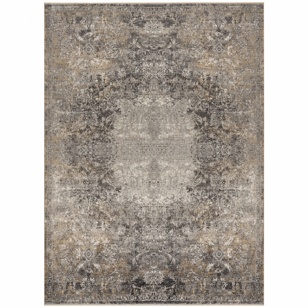 6’7” x 9’10” Feizy Sarrant Gray Area Rug