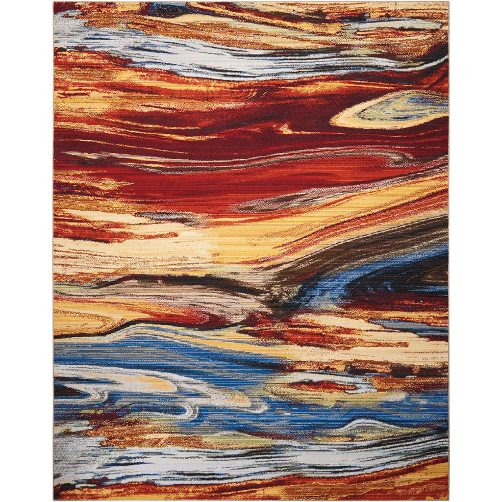 7’9” x 9’9” Ostby Lava Flow Area Rug