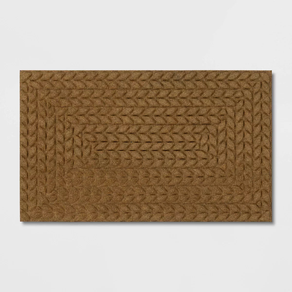 1'6"x2'6" Absorbing Embossed Rope Doormat Beige - Room Essentials