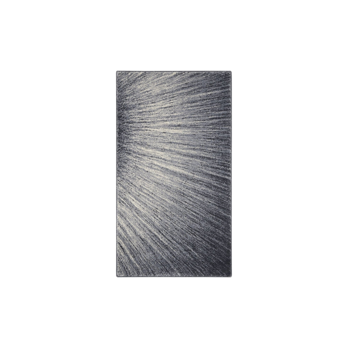2'2" x 3'9" Kathy Ireland Moroccan Blue And Grey