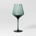 Set of 4 - 19.6oz Stemmed Wine Glass Teal - Threshold
