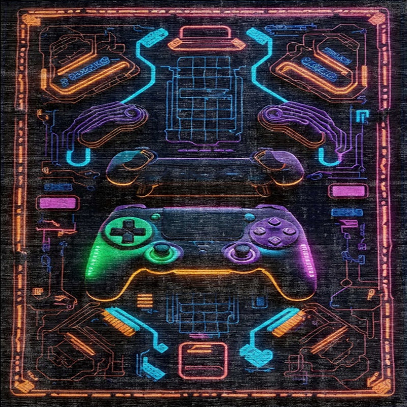 4 x 6 Gaming Remote Area Rug