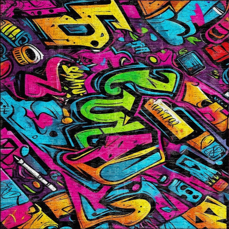 4 x 6 Graffiti Area Rug