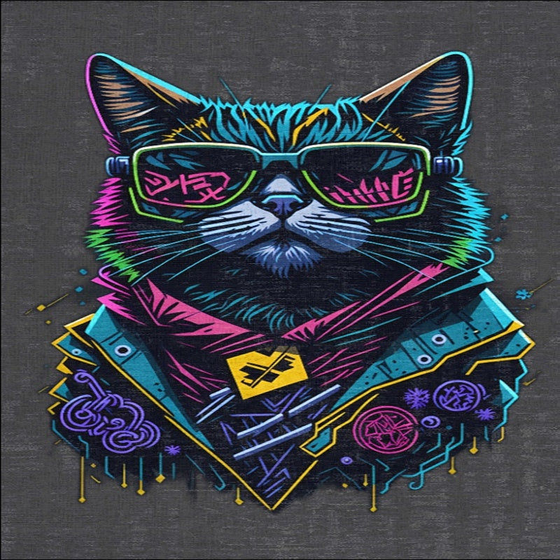 4 x 6 Cat Gaming Area Rug