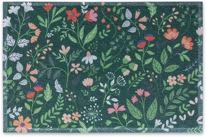 24" x 36" Matologie Mat Green Flower